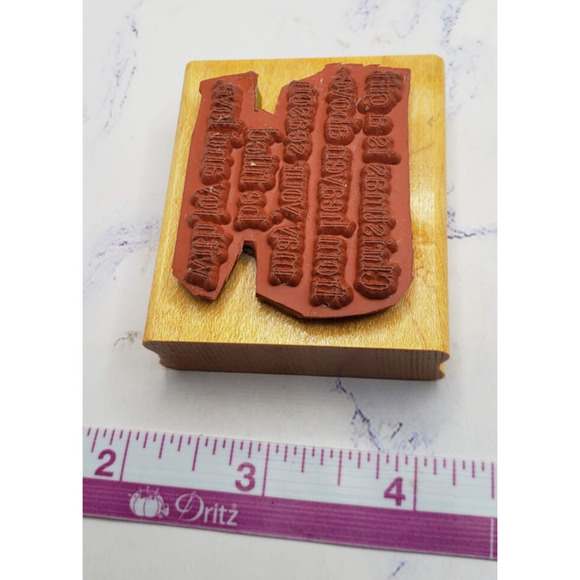 Stampin’ Up! Christmas Is A Gift From Heaven Above Wood Mounted Rubber Stamp - Picture 3 of 7